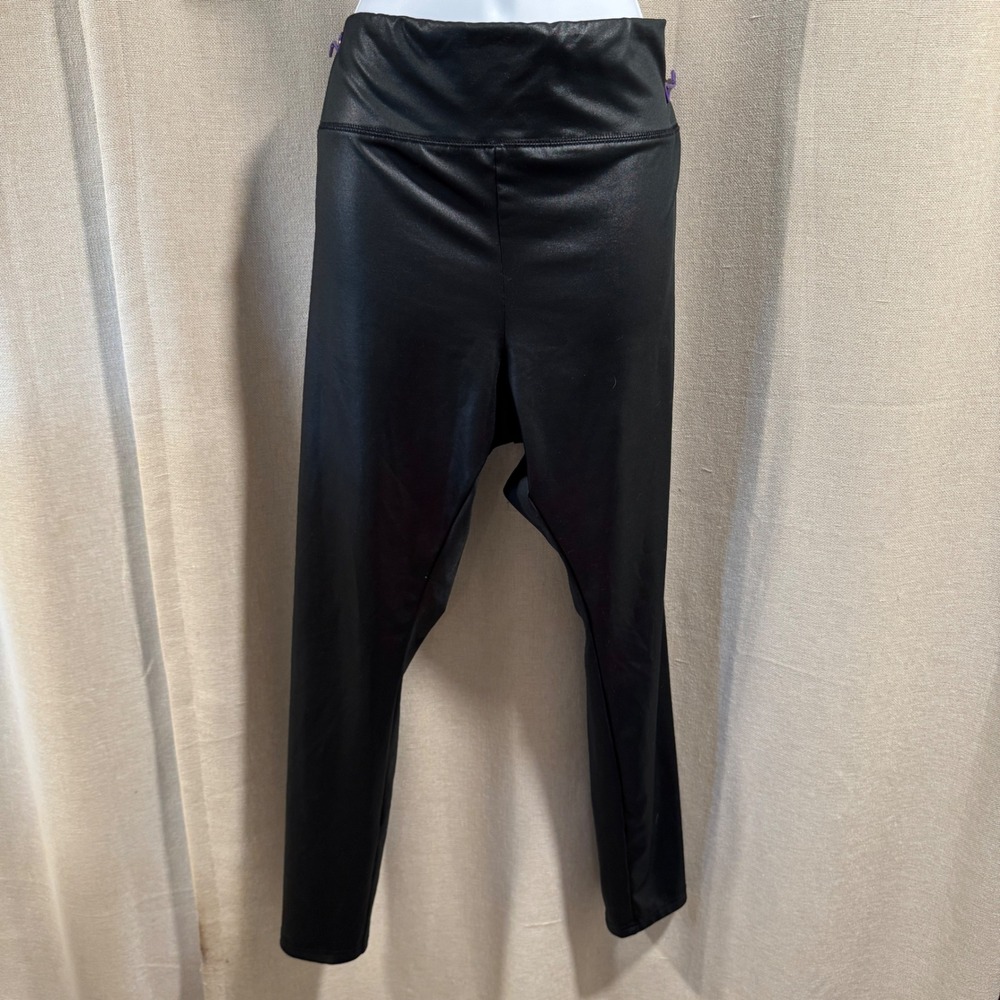 NWOT Wild Fable Women's XXL Black Faux Leather High Waist‎ Leggings Pants